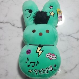 Peeps Punk Rock Green Stuffed Animal